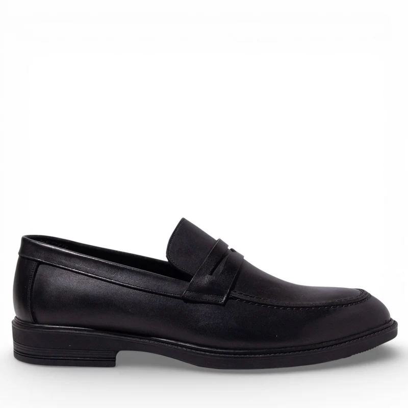 Men Black Leather Shoes #5029