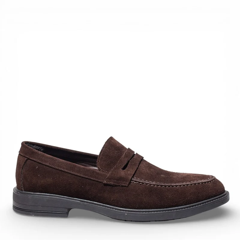 Men Brown Chamois Shoes #5026
