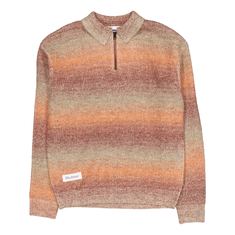 Beams 1/4 Zip Knit Polo Port