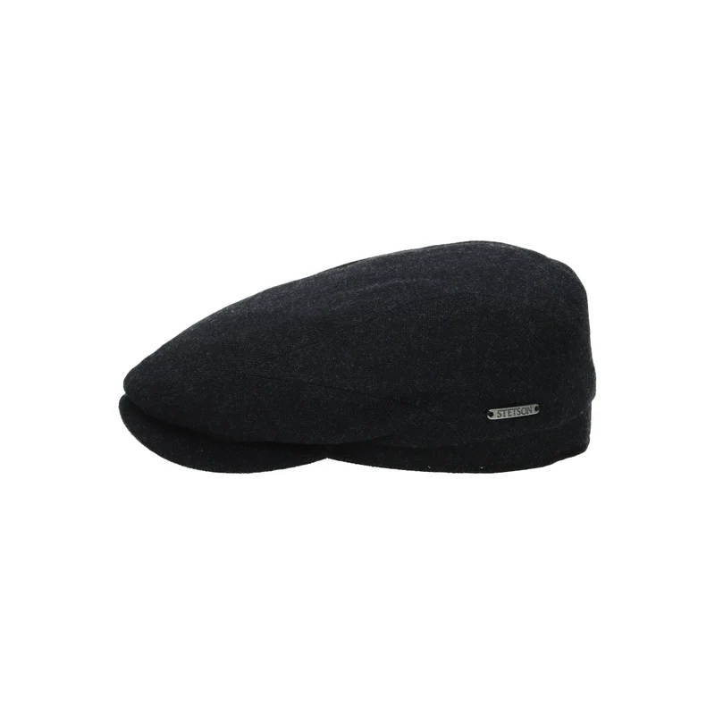 Driver Cap Virgin Wool/Cashmere dunkelgrau