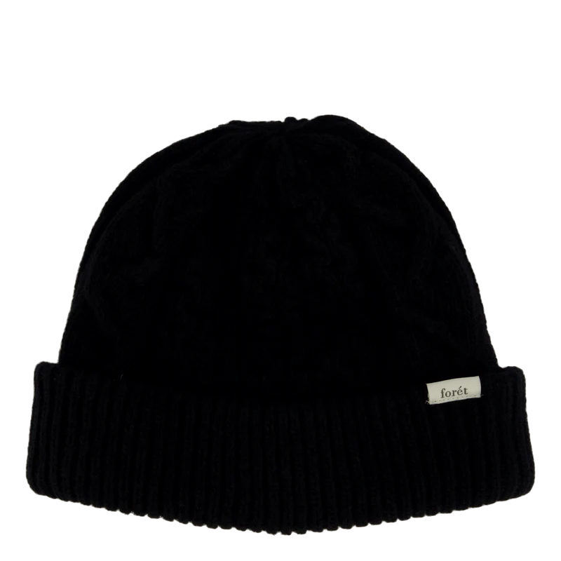 Hybrid Cable Beanie Black