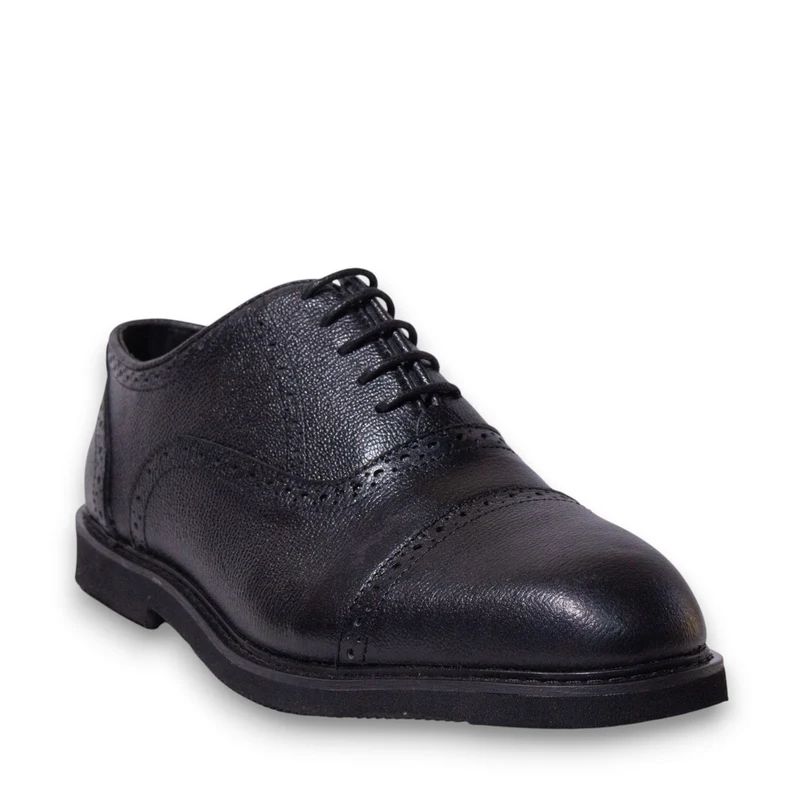 Men Black Leather Shoes #5147
