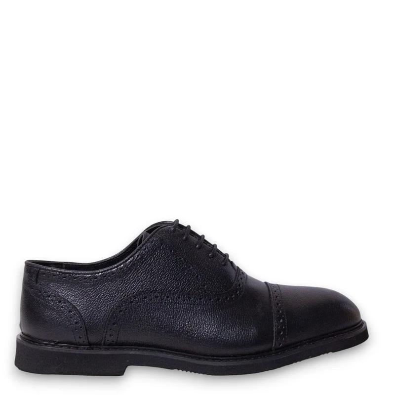 Men Black Leather Shoes #5147