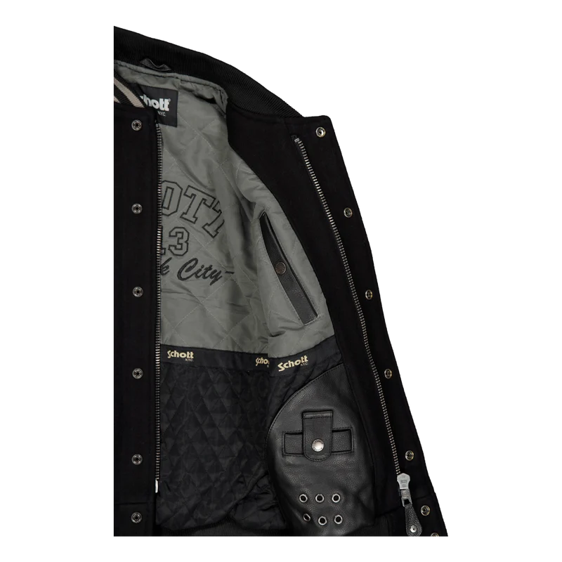 Jacket Varsity Bi Matiere Scho Black/black