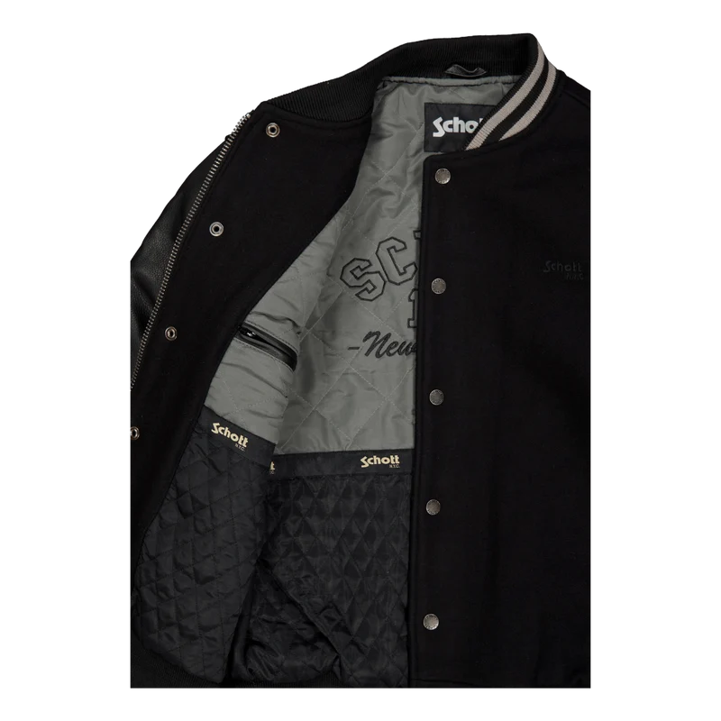 Jacket Varsity Bi Matiere Scho Black/black