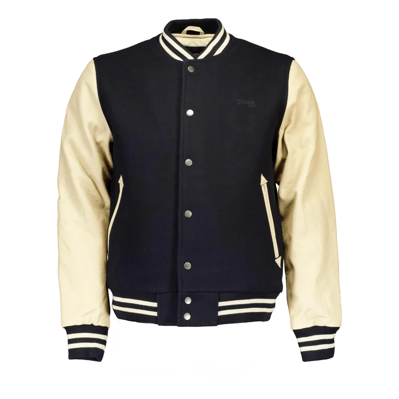 Jacket Varsity Bi Matiere Scho Navy/beige