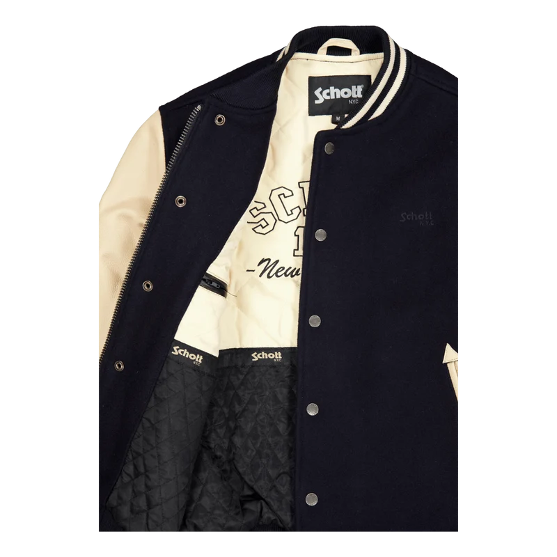 Jacket Varsity Bi Matiere Scho Navy/beige