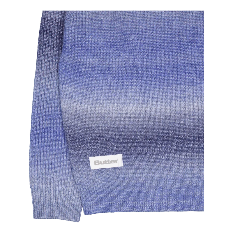 Beams 1/4 Zip Knit Polo Blue