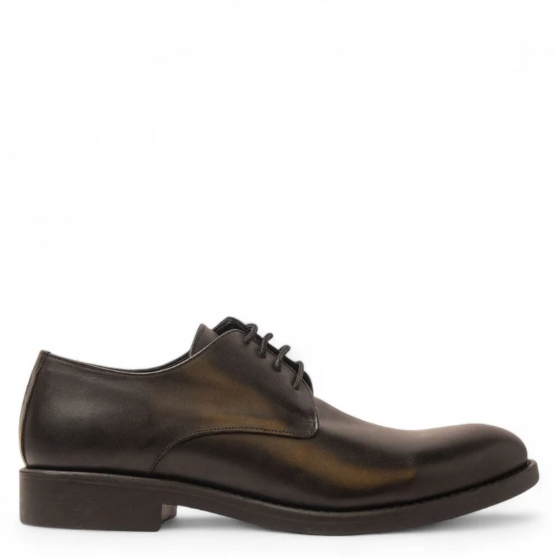 Men Black Leather Shoe #4702