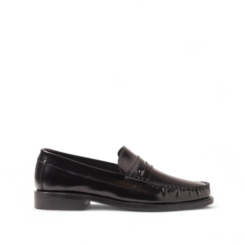 Men Black Vernis Leather Shoes #4655
