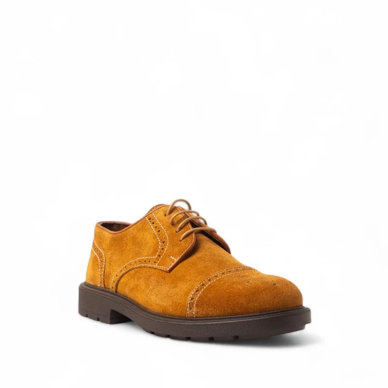 Men Camel Chamois Shoes #4627