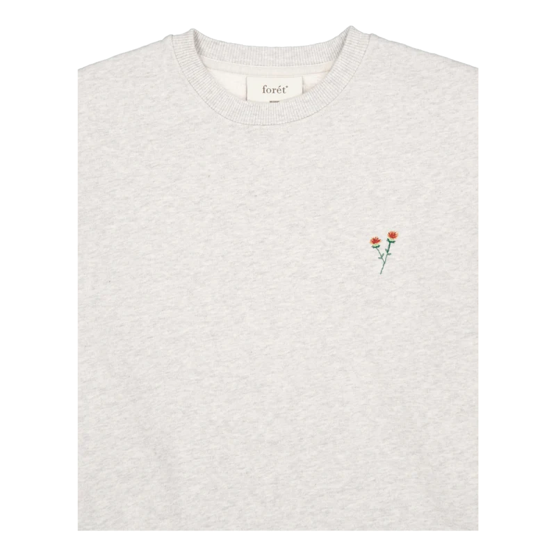 Noon Sweatshirt Snow Melange Flower