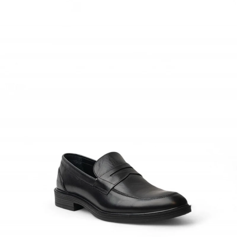 Men Black Leather Shoe #4602