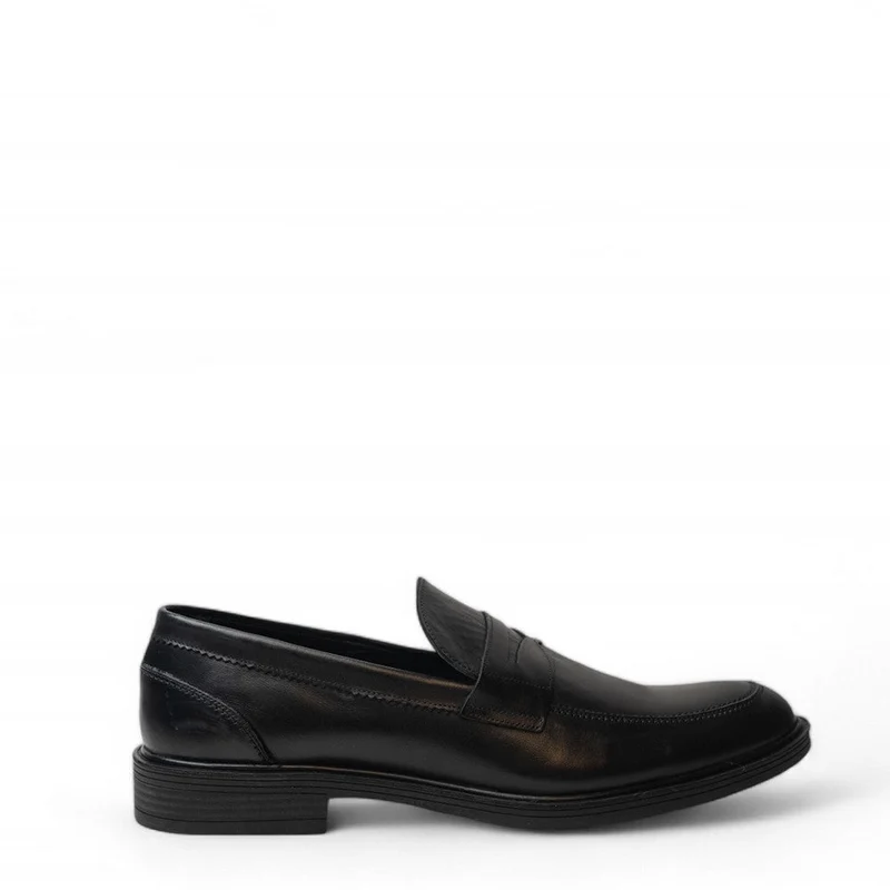 Men Black Leather Shoe #4602