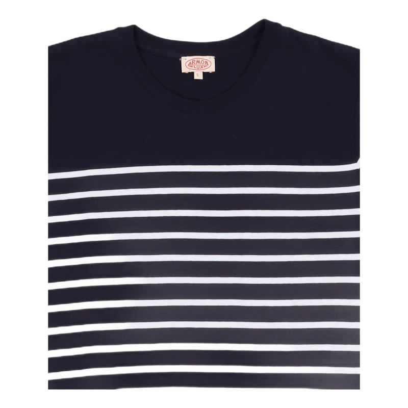 Striped Breton Shirt''etel'' Navire Navy/ White