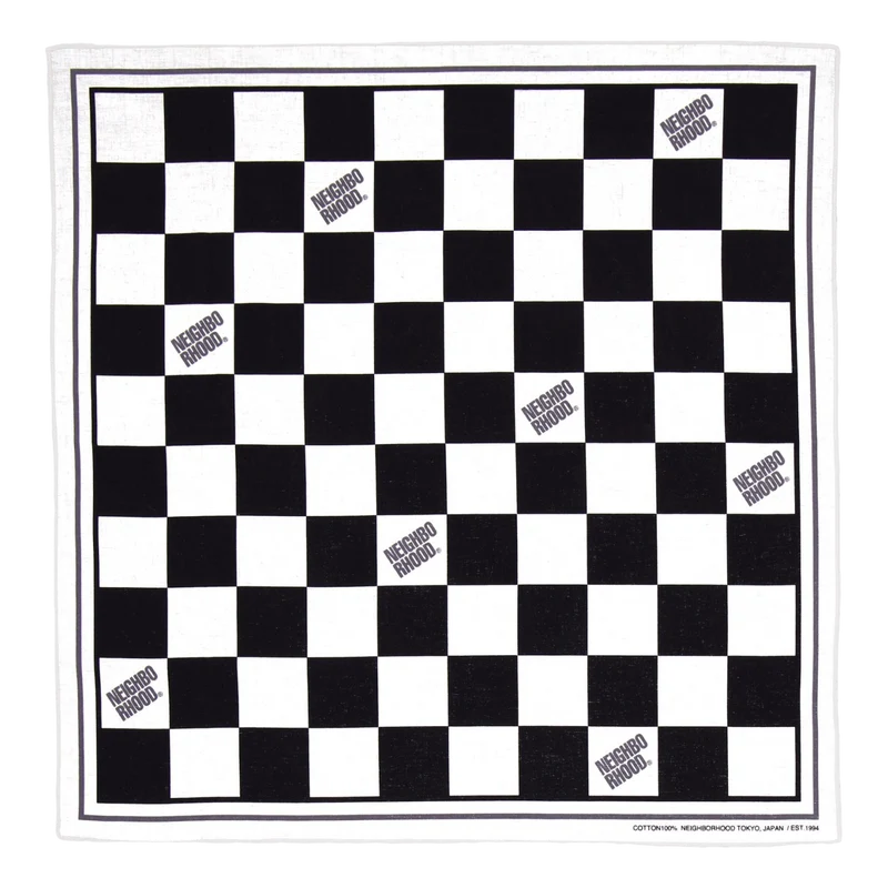 Checker Bandana Gray