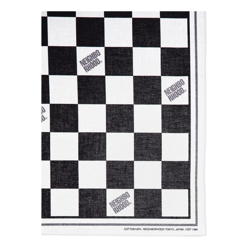Checker Bandana Gray