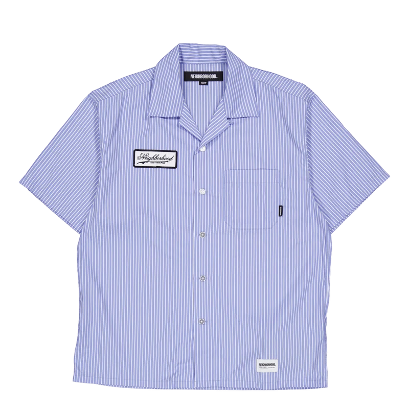 Stripe Work Shirt Ss Black