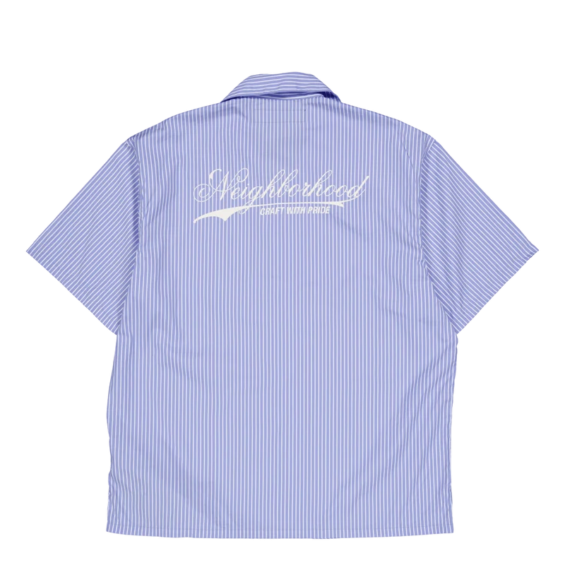 Stripe Work Shirt Ss Black