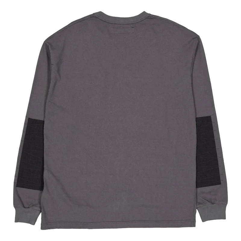 Design Crewneck Ls Charcoal