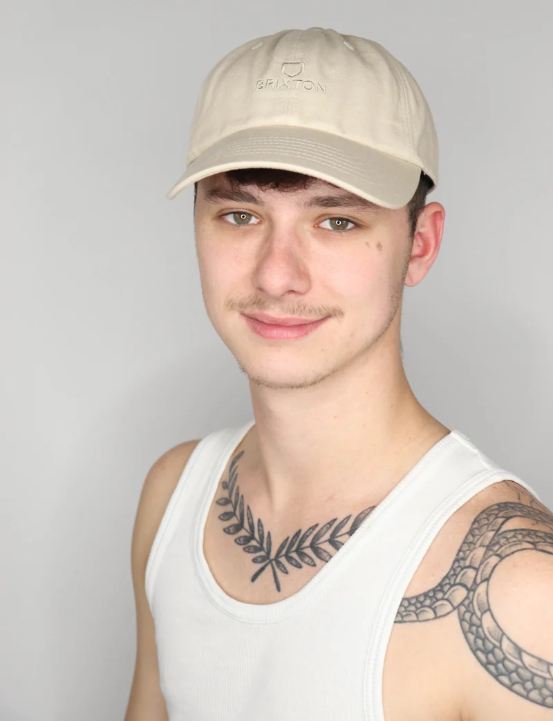 Alpha LP Cap sand vintage wash beige