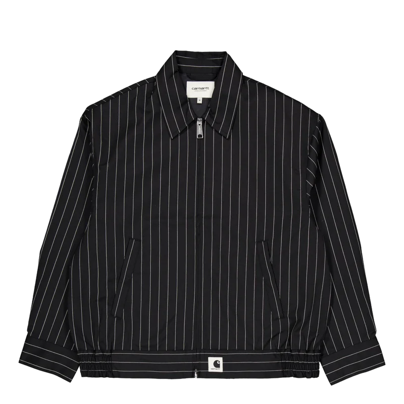 W' Seaton Jacket Seaton Stripe, Black / Wax