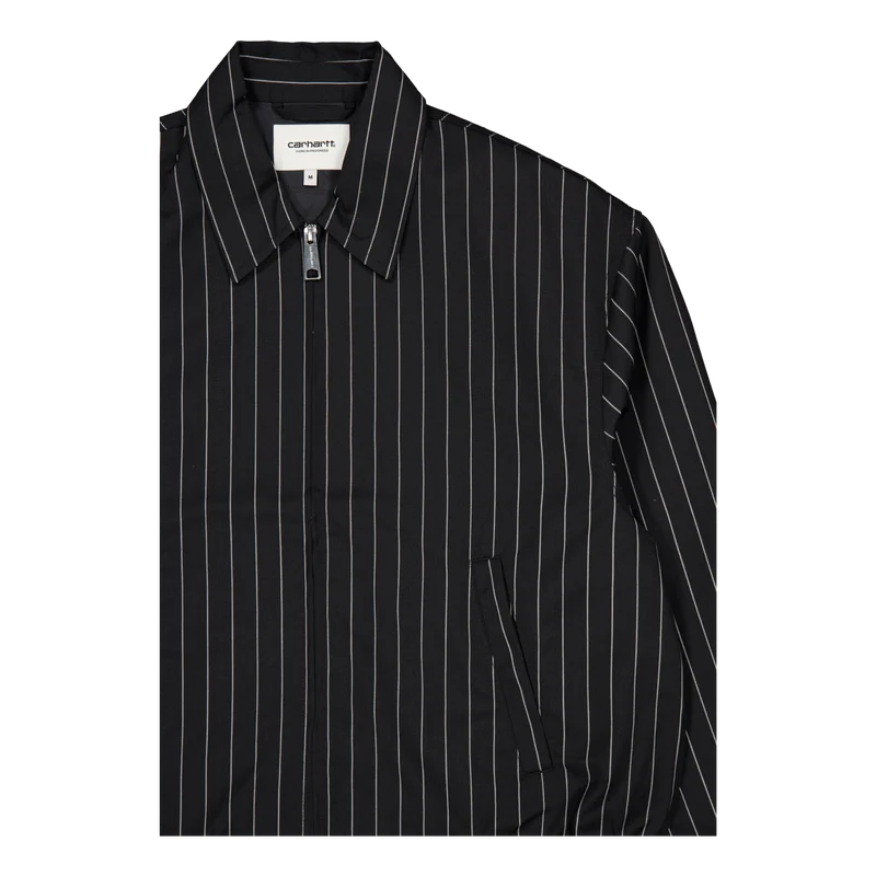 W' Seaton Jacket Seaton Stripe, Black / Wax