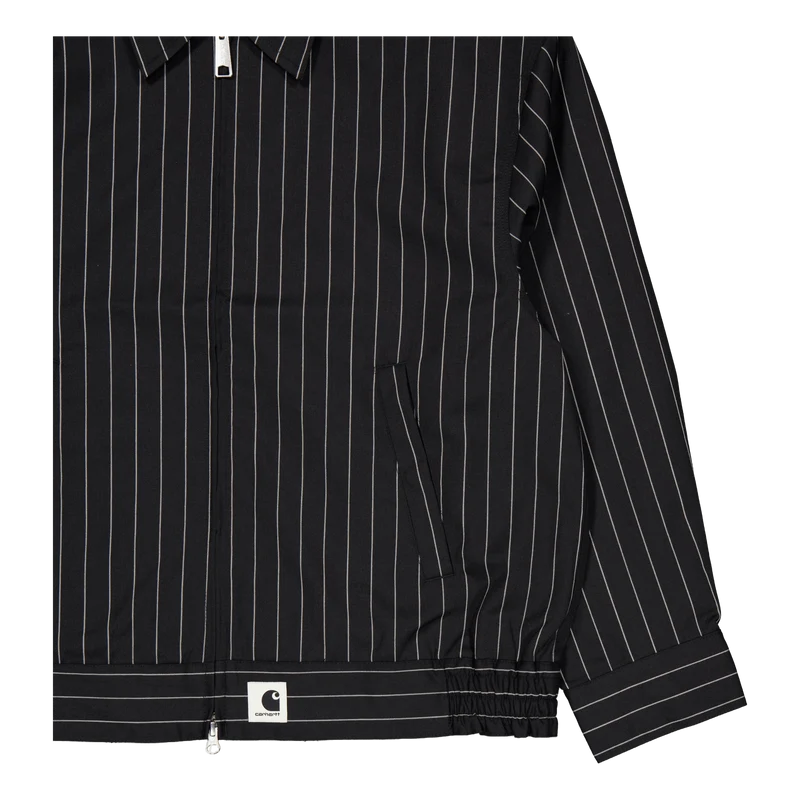 W' Seaton Jacket Seaton Stripe, Black / Wax