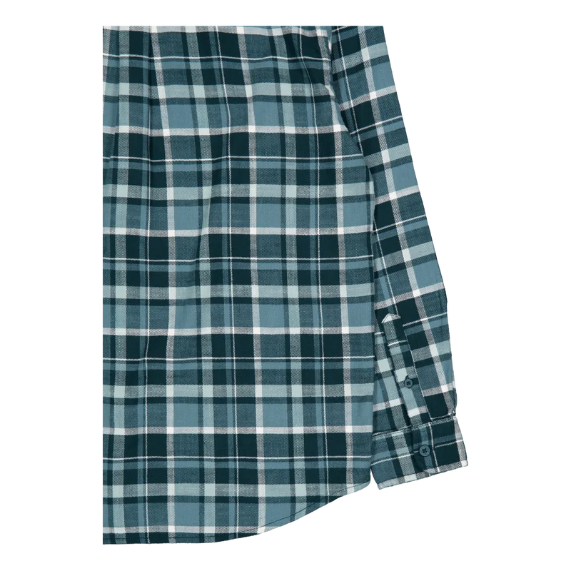 L/s Fendrick Shirt Fendrick Check, Deep Lagoon