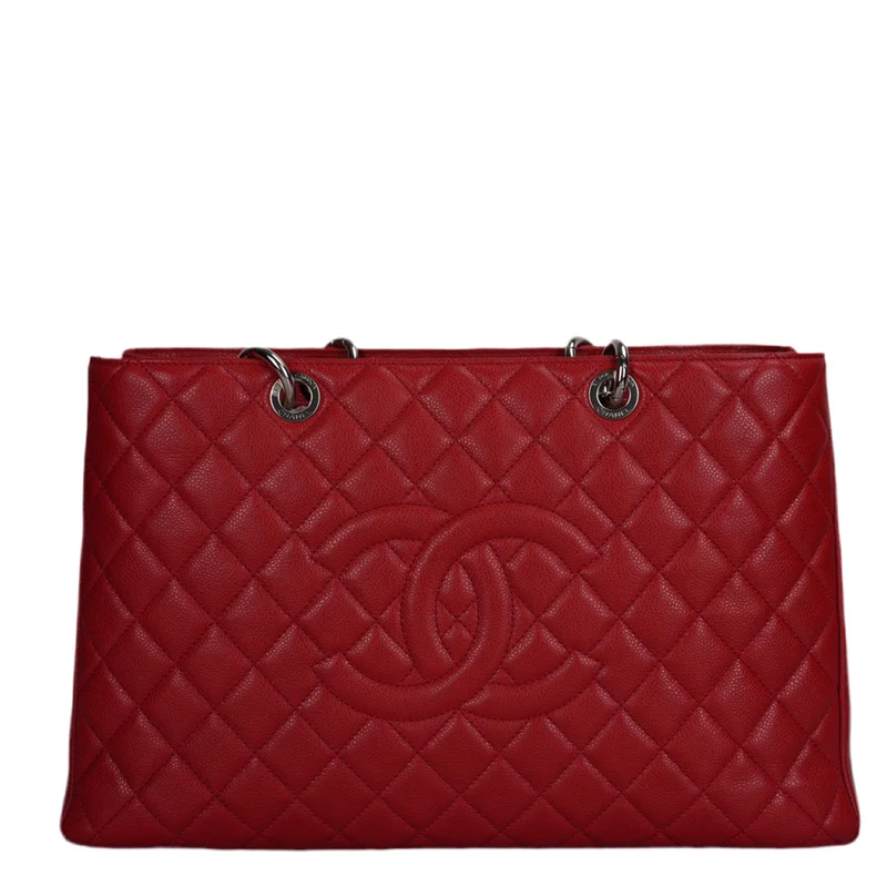 Chanel Rote große Grand Shopping Tote Rote GST Tasche in Kaviar 2011-2012