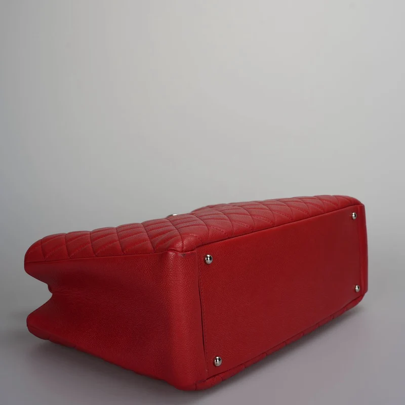 Chanel Rote große Grand Shopping Tote Rote GST Tasche in Kaviar 2011-2012