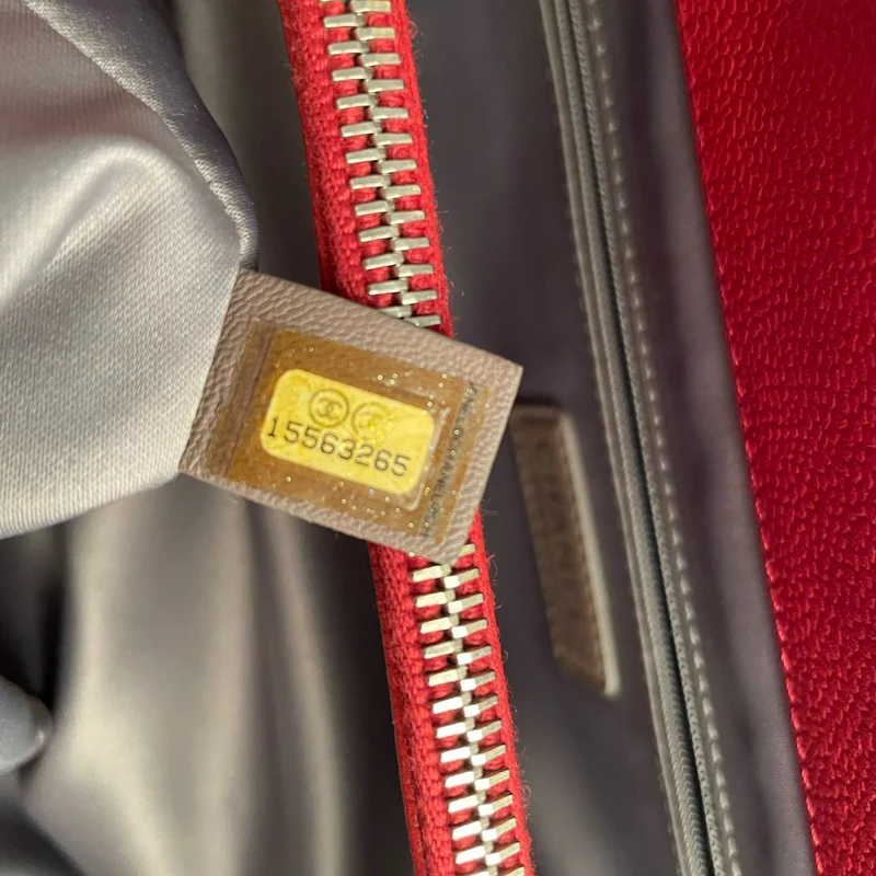 Chanel Rote große Grand Shopping Tote Rote GST Tasche in Kaviar 2011-2012