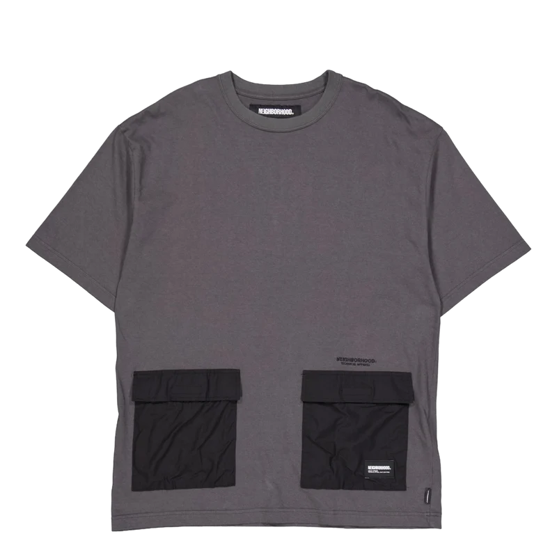 Design Crewneck Ss Charcoal