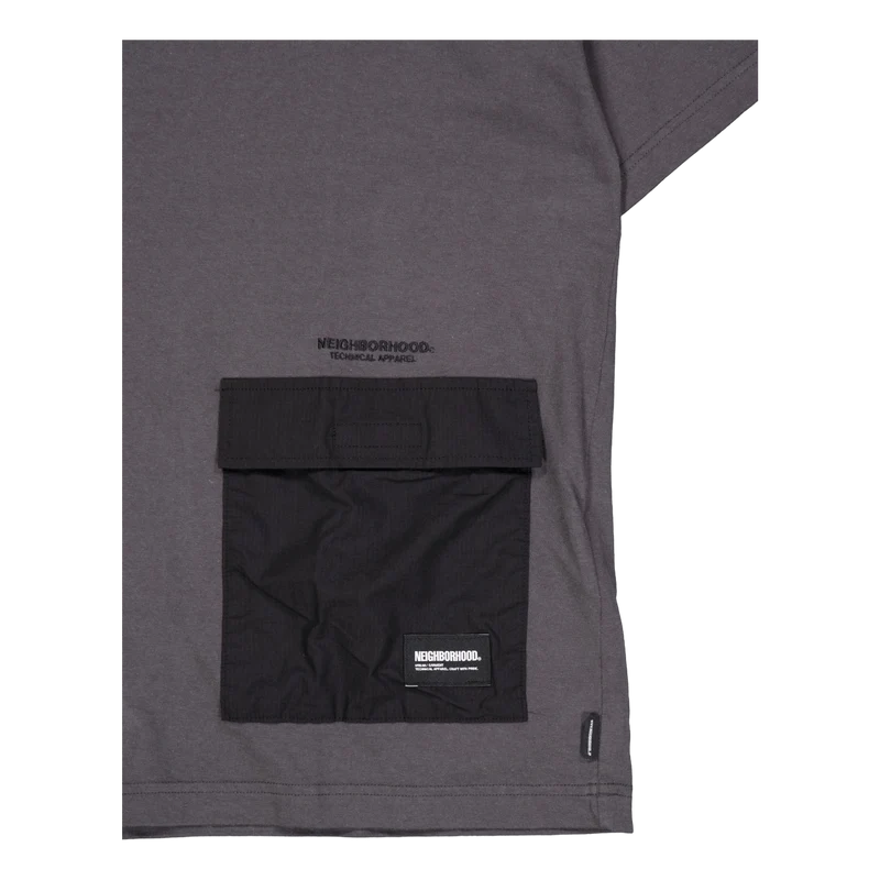 Design Crewneck Ss Charcoal