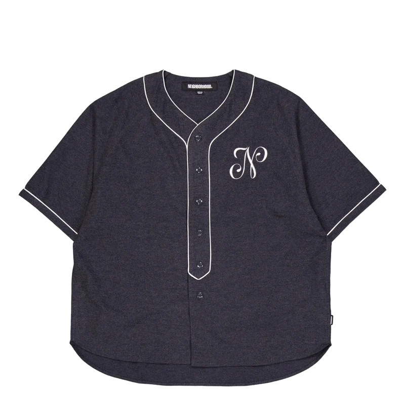 Baseball Shirt Ss Black
