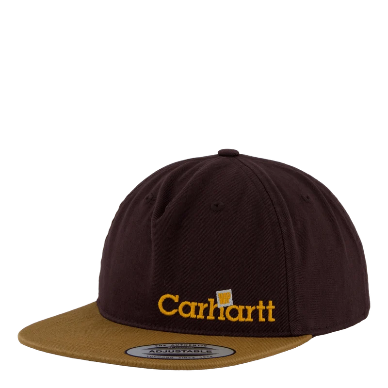 Label Script Coach Cap Brown