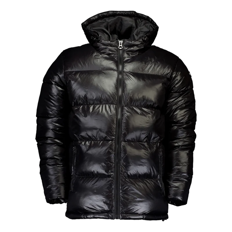 Doudoune Brillante A Capuche S Black