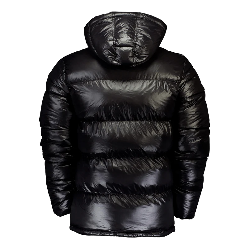Doudoune Brillante A Capuche S Black