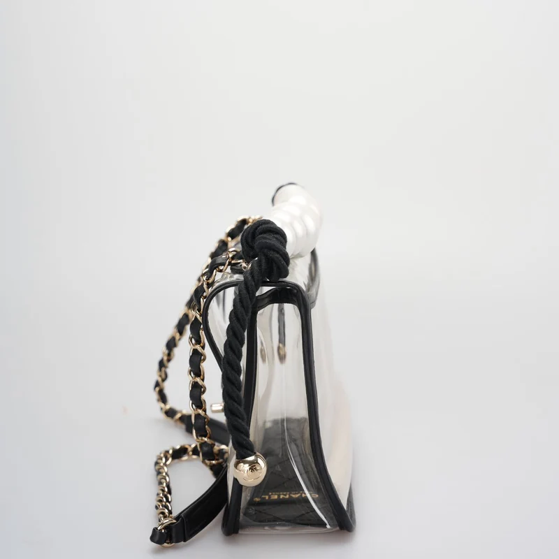 Chanel Sand By The Sea Classic Flap Bag Medium mit Perlenriemen – Kollektion 2018
