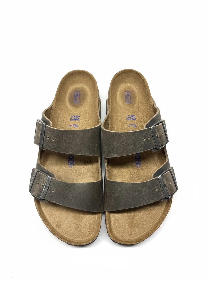 Arizona Soft Footbed Natural Leather Oiled Regular faded khaki