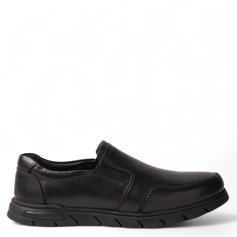 Men Black Leather Shoes #4910