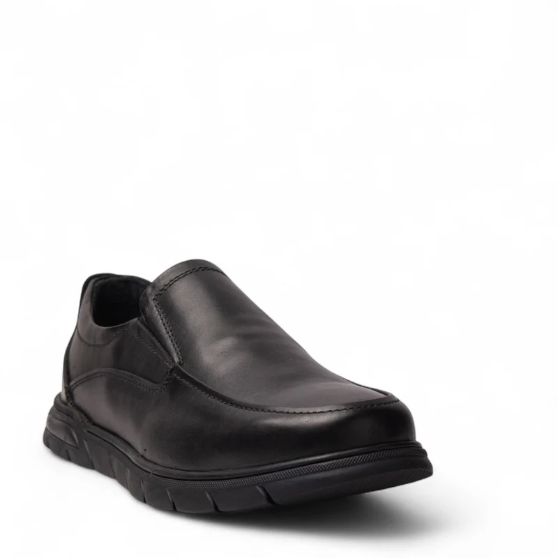 Men Black Leather Shoes #4908