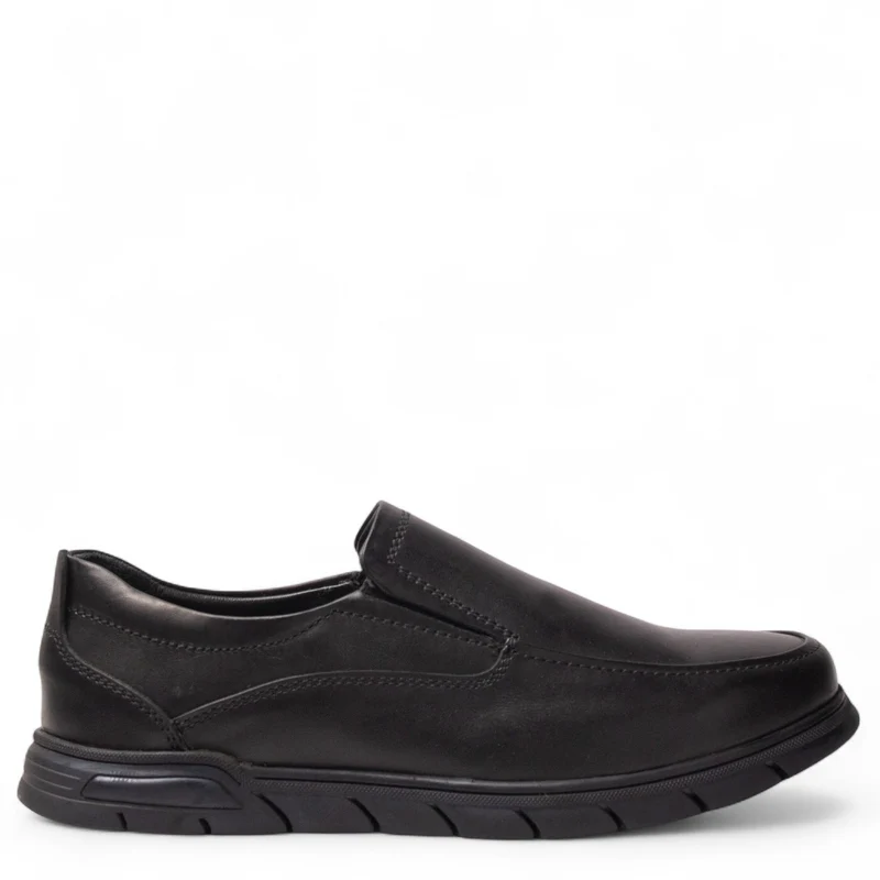 Men Black Leather Shoes #4908