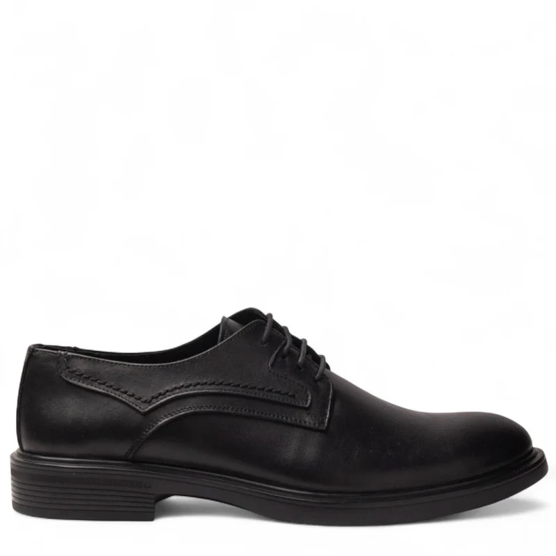 Men Black Leather Shoes #4904
