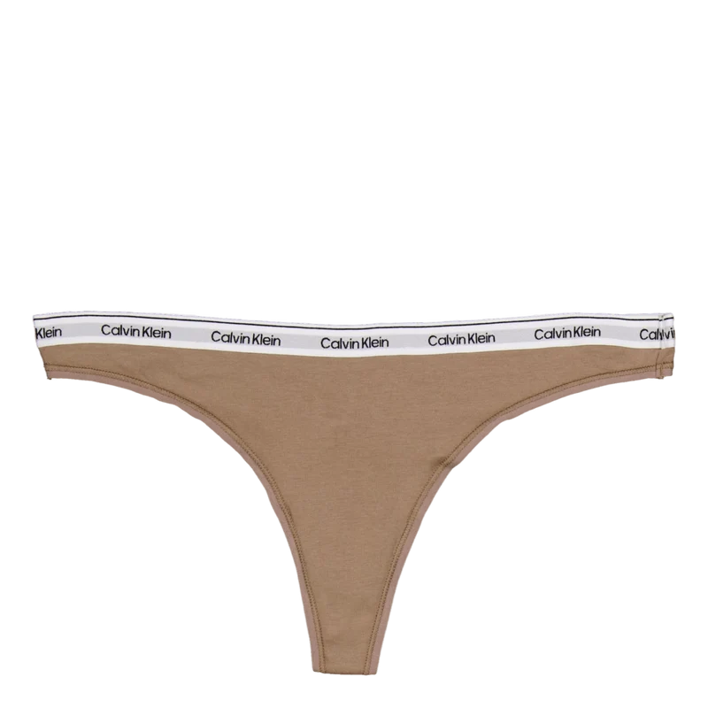 Thong 3pk Black/ Grey Heather / Café Fun