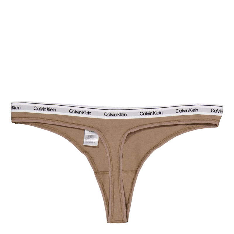 Thong 3pk Black/ Grey Heather / Café Fun
