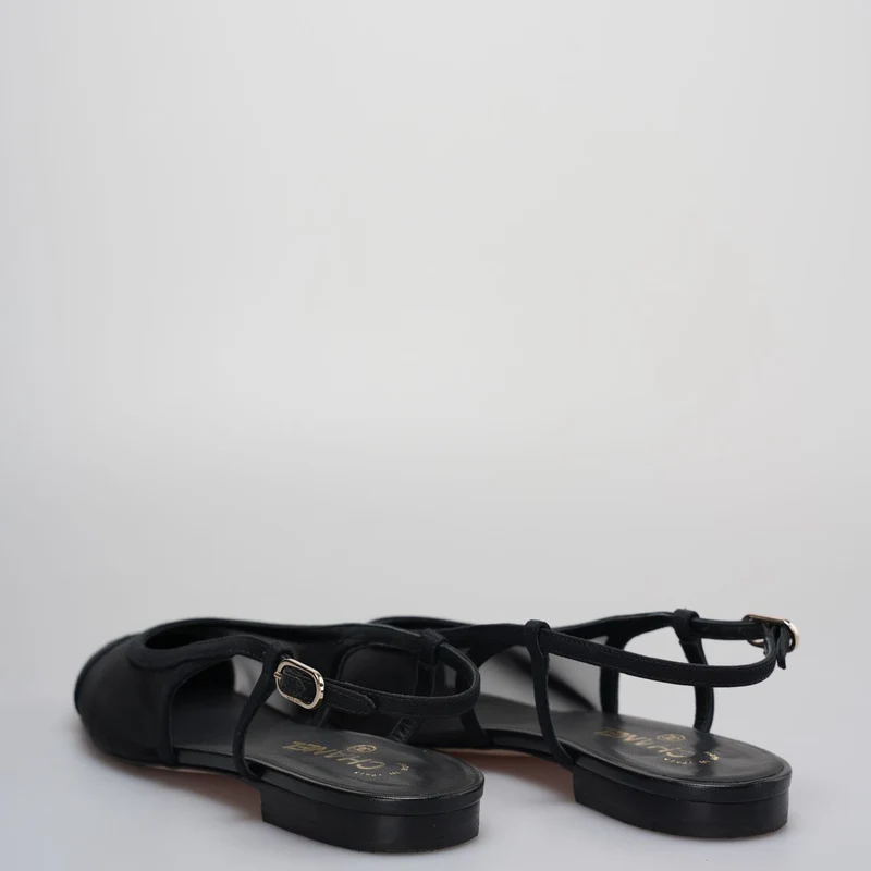 Chanel Slingback-Sandalen Größe 39 in Schwarz