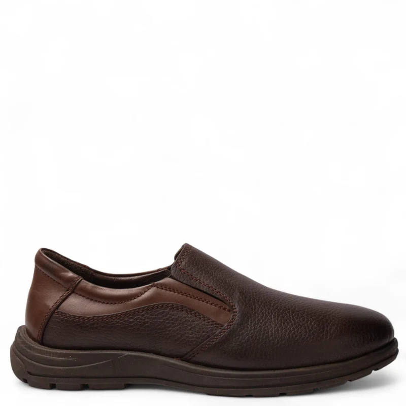 Men Brown Leather Shoes #4893
