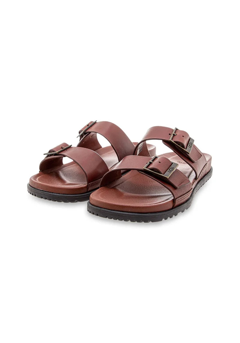 M Wainscott Buckle Slide cognac leather