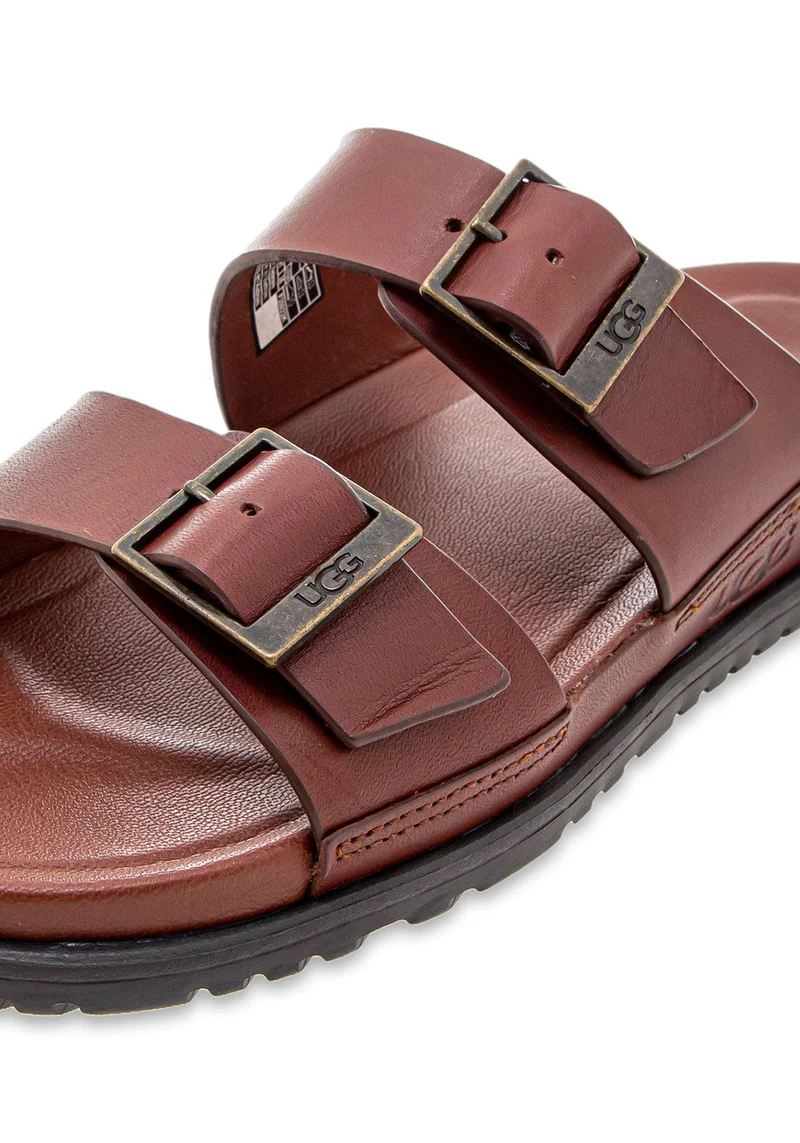 M Wainscott Buckle Slide cognac leather
